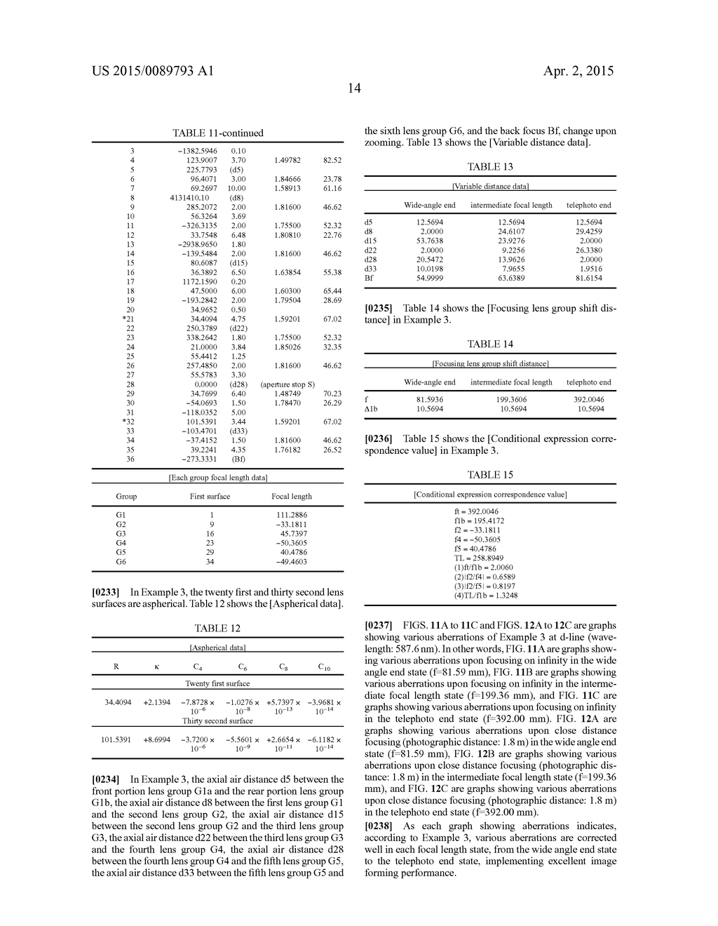 LENS SYSTEM, OPTICAL APPARATUS AND MANUFACTURING METHOD - diagram, schematic, and image 223