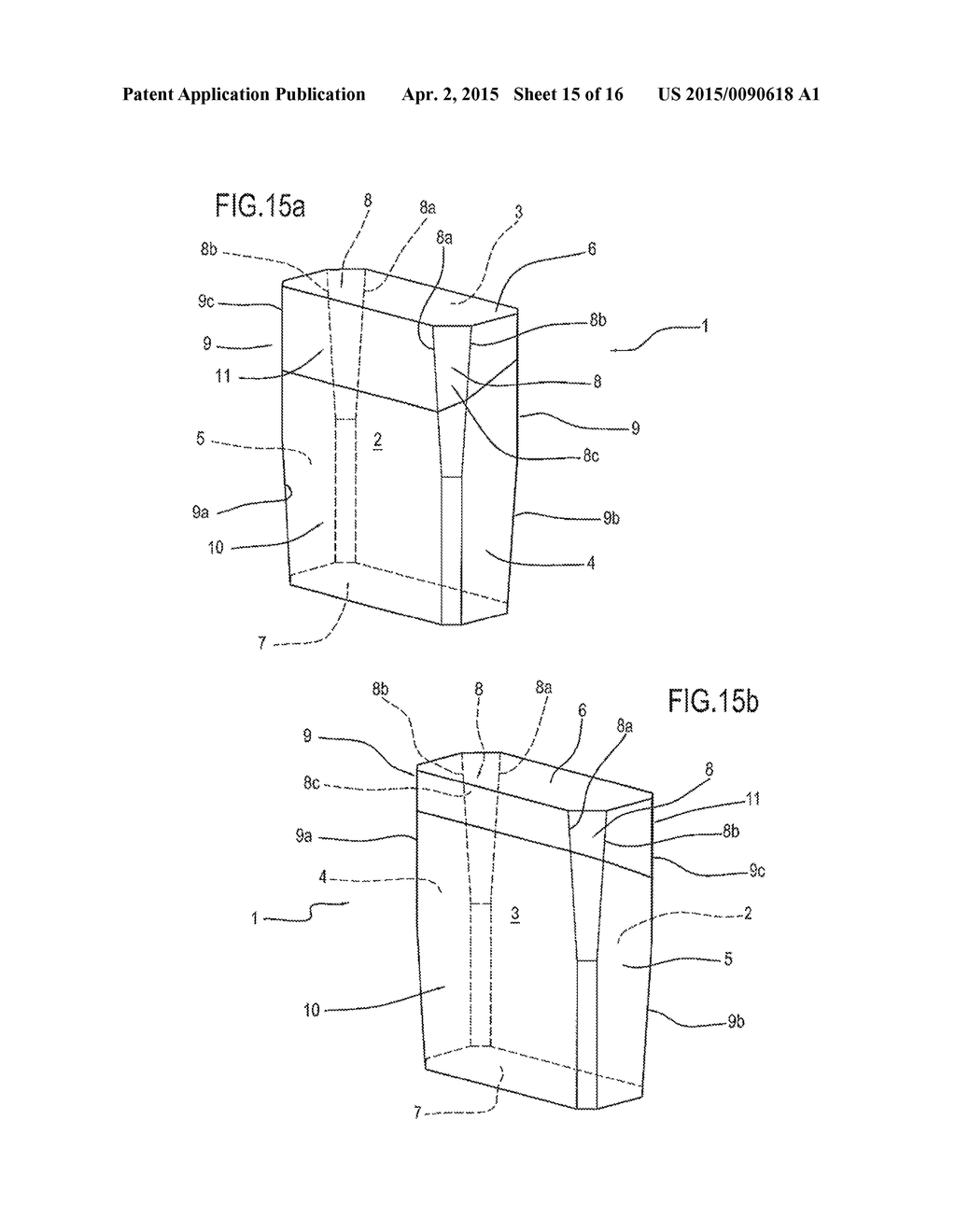 PACKET FOR TOBACCO PRODUCTS AND FLAT BLANK FOR MAKING THE PACKET - diagram, schematic, and image 16