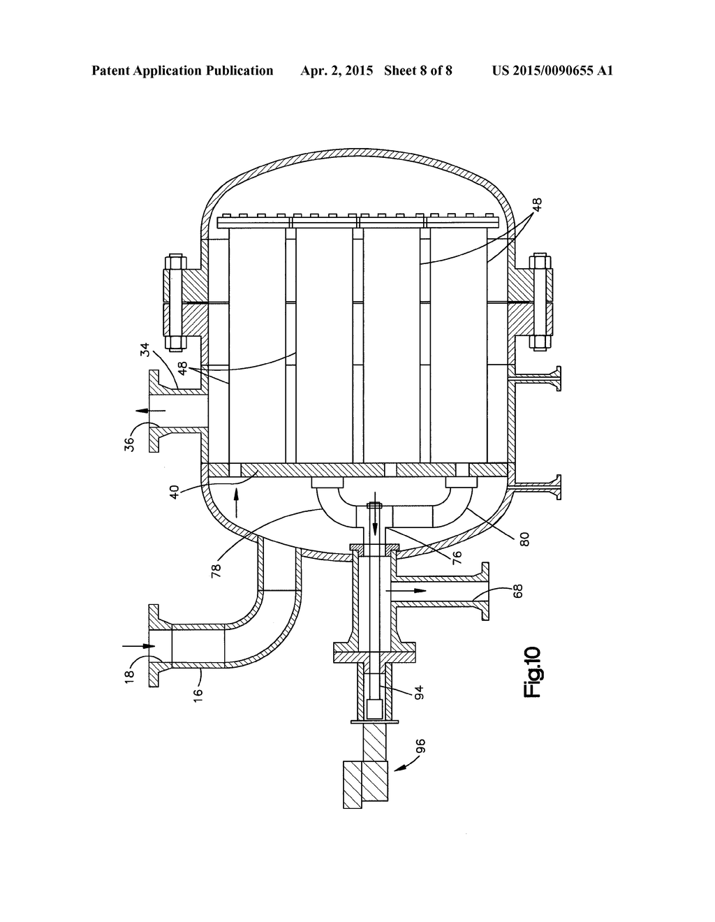 FILTRATION ASSEMBLY WITH BACKWASHING FOR PRESSURIZED FLUID SYSTEM - diagram, schematic, and image 09