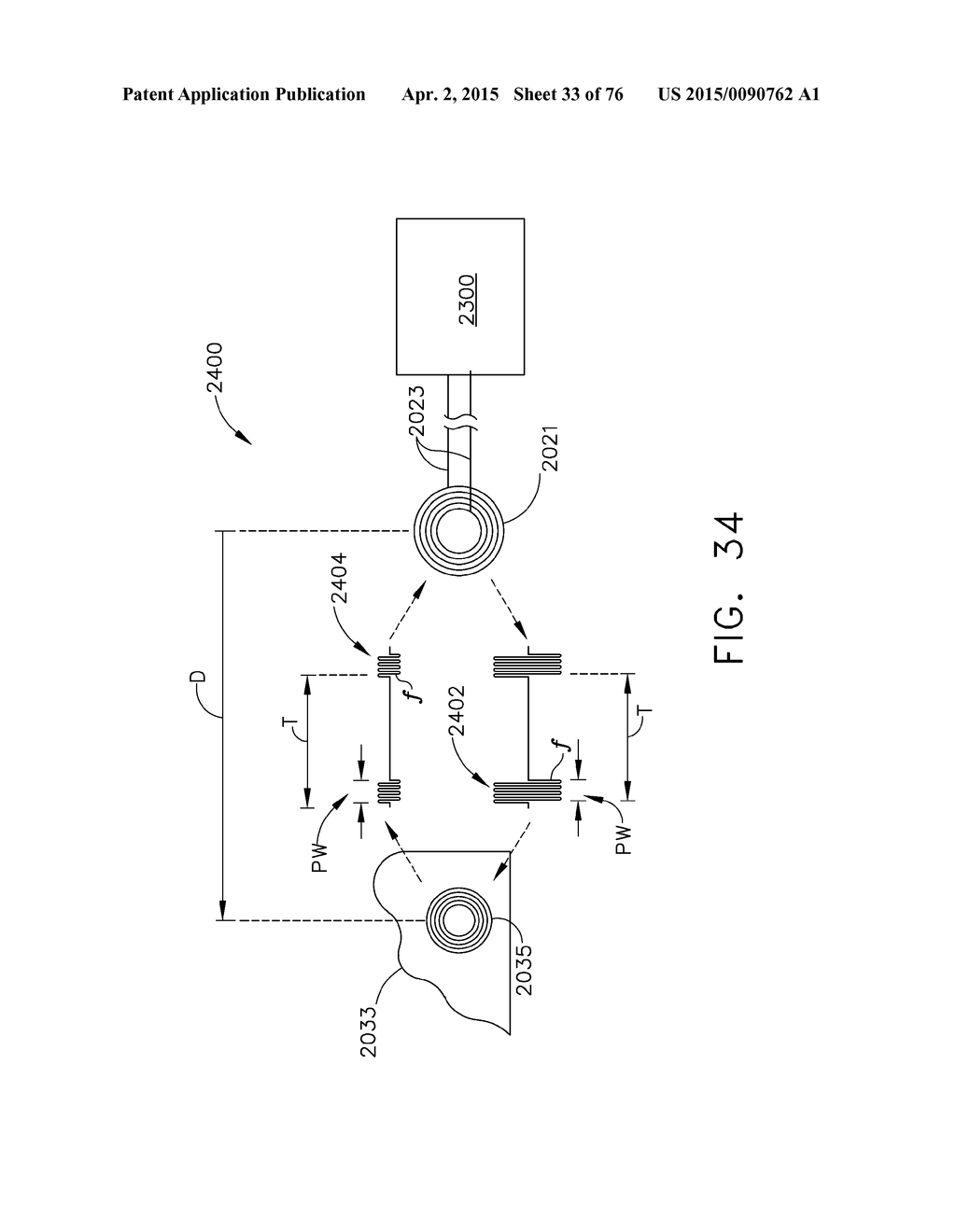 SURGICAL INSTRUMENT WITH WIRELESS COMMUNICATION BETWEEN CONTROL UNIT AND     REMOTE SENSOR - diagram, schematic, and image 34