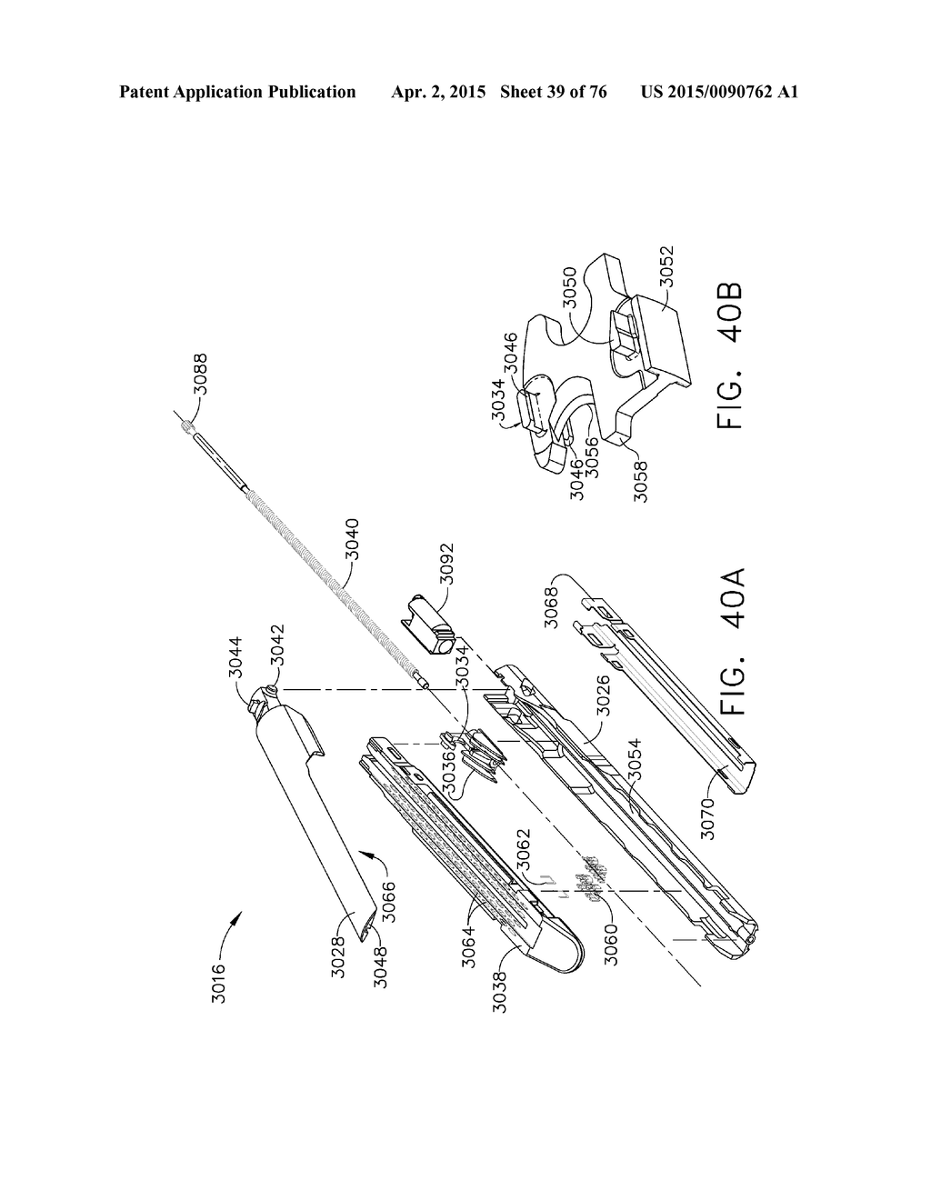 SURGICAL INSTRUMENT WITH WIRELESS COMMUNICATION BETWEEN CONTROL UNIT AND     REMOTE SENSOR - diagram, schematic, and image 40