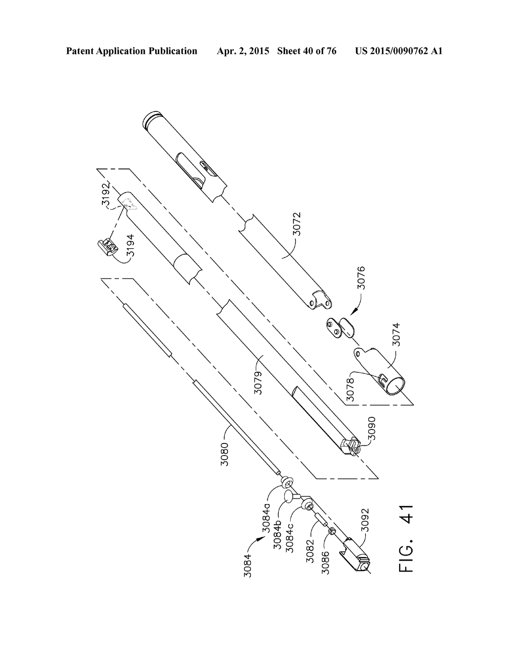 SURGICAL INSTRUMENT WITH WIRELESS COMMUNICATION BETWEEN CONTROL UNIT AND     REMOTE SENSOR - diagram, schematic, and image 41