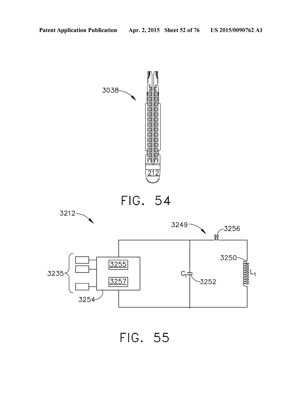 SURGICAL INSTRUMENT WITH WIRELESS COMMUNICATION BETWEEN CONTROL UNIT AND     REMOTE SENSOR - diagram, schematic, and image 53