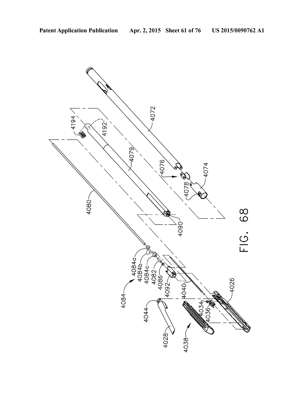 SURGICAL INSTRUMENT WITH WIRELESS COMMUNICATION BETWEEN CONTROL UNIT AND     REMOTE SENSOR - diagram, schematic, and image 62