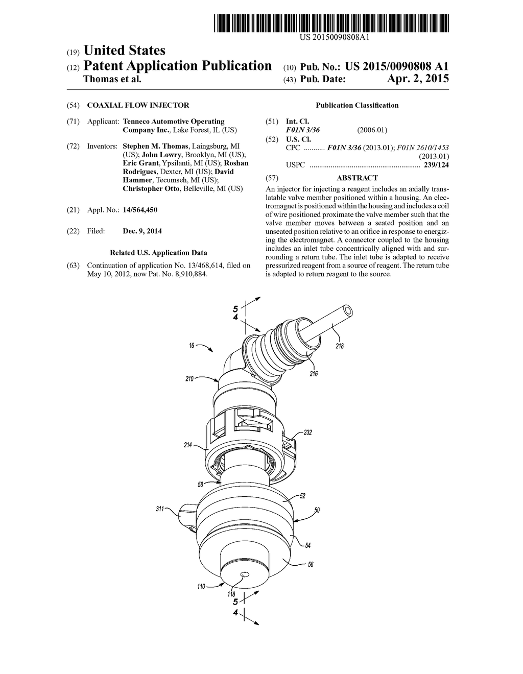 Coaxial Flow Injector - diagram, schematic, and image 01