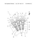 CONTAINER-HANDLING OR GRIPPER ARRANGEMENT diagram and image