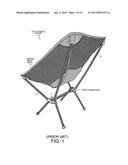 Compact, Collapsible, Swivel Camping Chair diagram and image