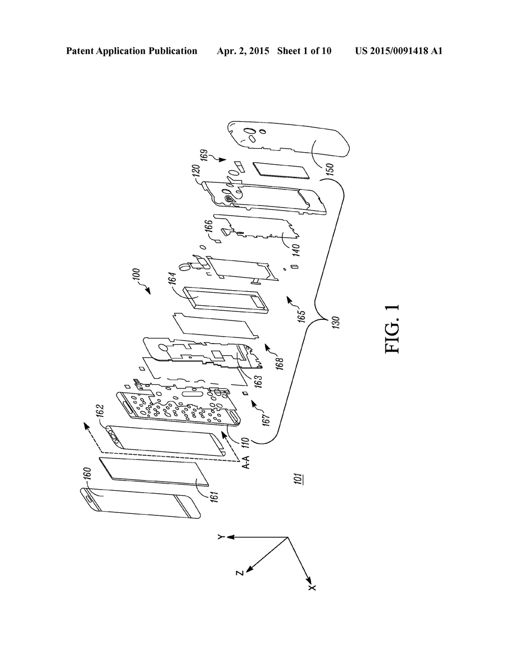 Electronic Device Housing and Method of Assembly - diagram, schematic, and image 02