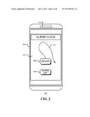 USER-TRACKABLE MOVING IMAGE FOR CONTROL OF ELECTRONIC DEVICE WITH     TOUCH-SENSITIVE DISPLAY diagram and image