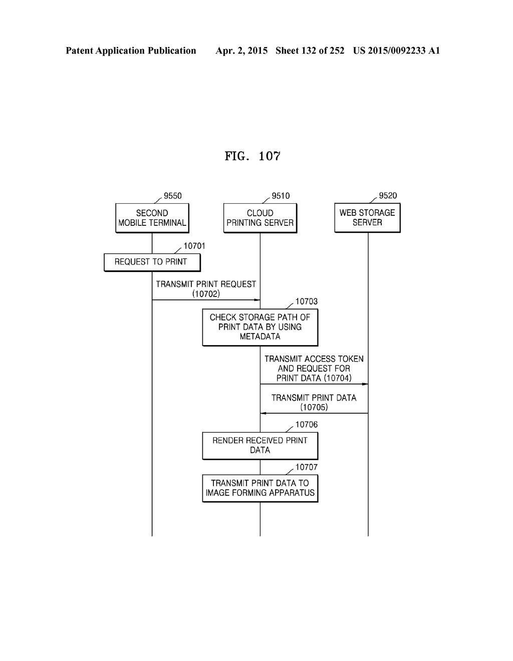 SYSTEM AND METHOD FOR PROVIDING CLOUD PRINTING SERVICE - diagram, schematic, and image 133