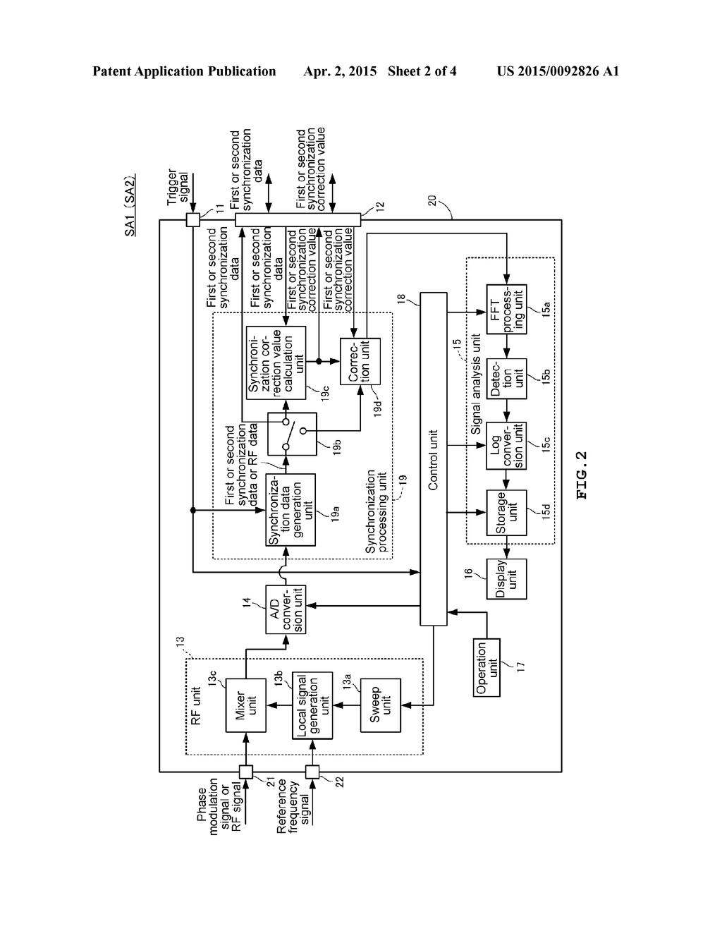 SIGNAL ANALYSIS DEVICE, SYNCHRONIZATION SYSTEM, AND SYNCHRONIZATION METHOD - diagram, schematic, and image 03