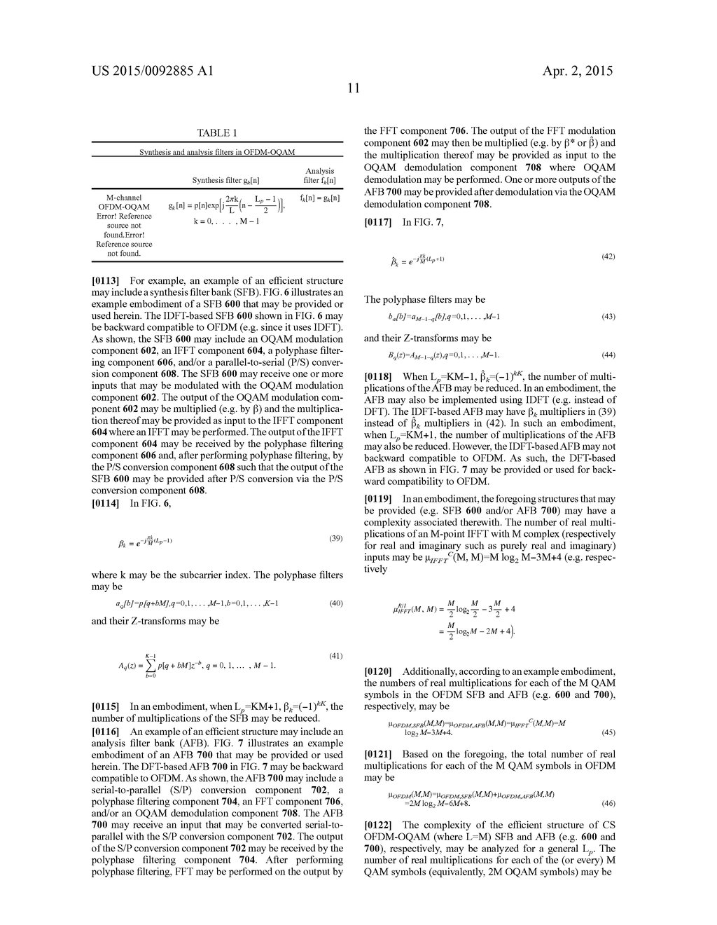 SYSTEMS AND METHODS FOR PROVIDING AND/OR USING AN OFDN-OQAM STRUCTURE - diagram, schematic, and image 39