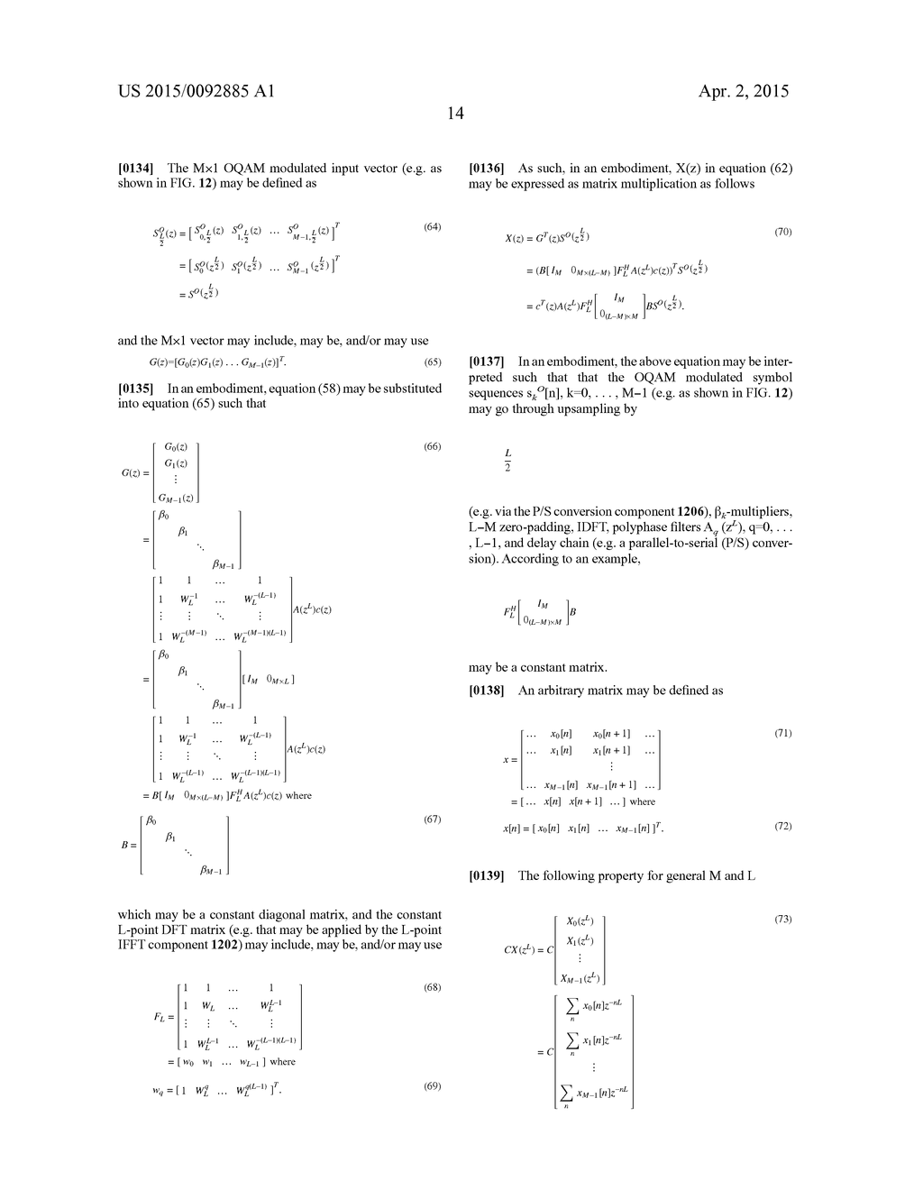 SYSTEMS AND METHODS FOR PROVIDING AND/OR USING AN OFDN-OQAM STRUCTURE - diagram, schematic, and image 42