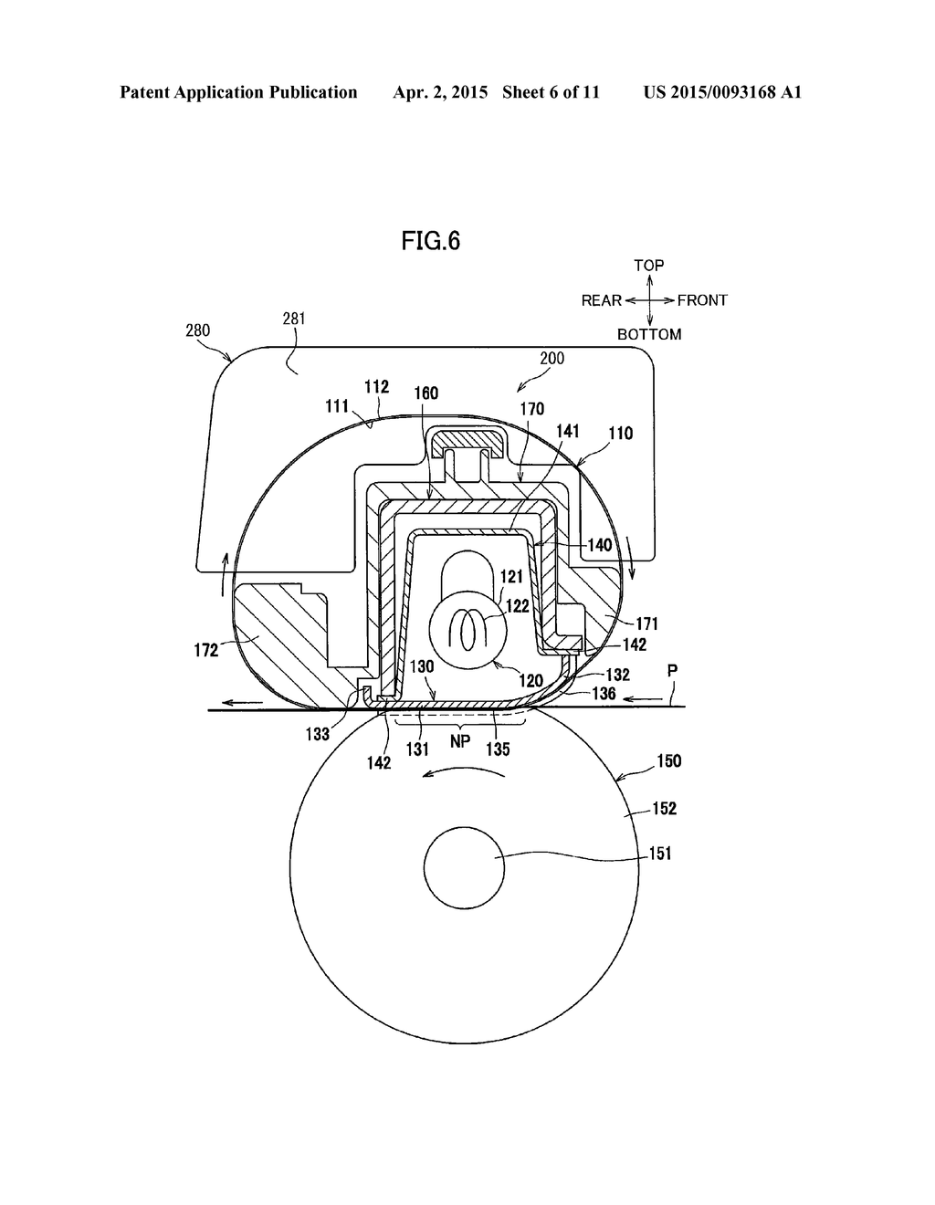 Fixing Device Capable of Retaining Lubricant Between Nip Member and Fusing     Belt - diagram, schematic, and image 07