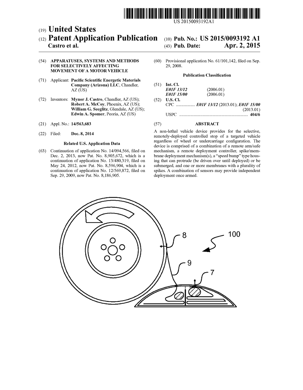 Apparatuses, Systems And Methods For Selectively Affecting Movement Of A     Motor Vehicle - diagram, schematic, and image 01