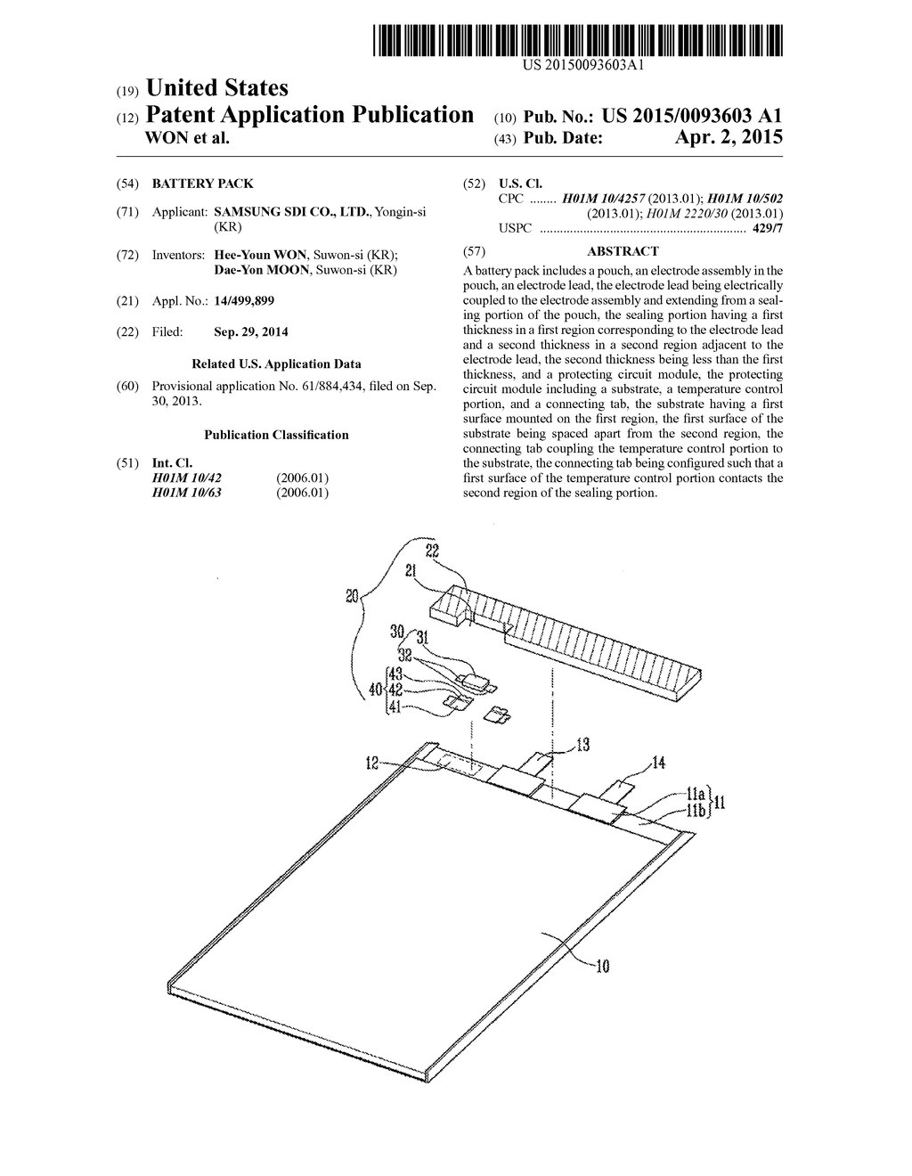 BATTERY PACK - diagram, schematic, and image 01