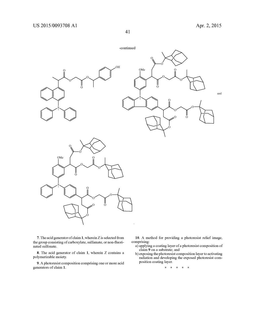SUBSTITUTED ARYL ONIUM MATERIALS - diagram, schematic, and image 42