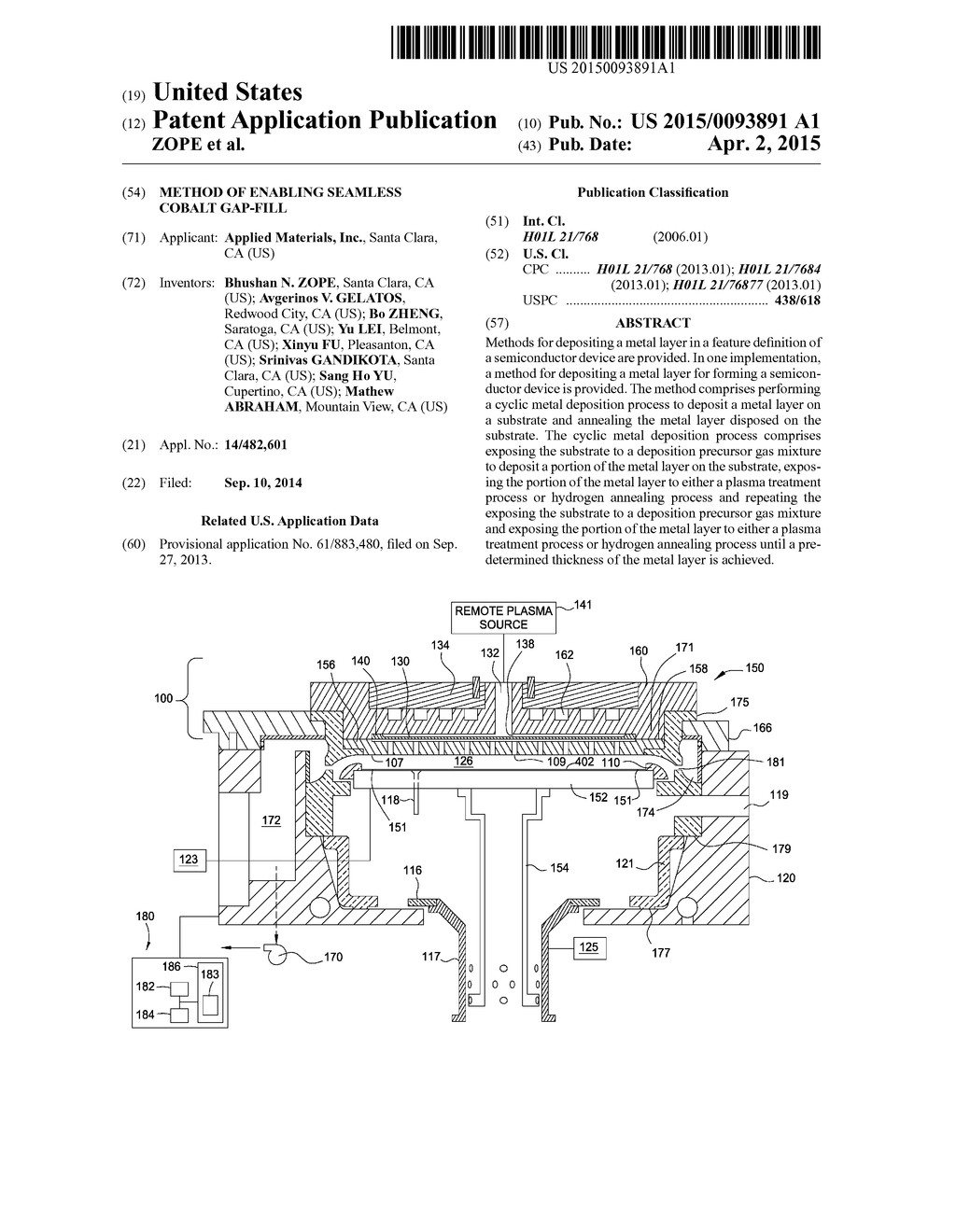 METHOD OF ENABLING SEAMLESS COBALT GAP-FILL - diagram, schematic, and image 01