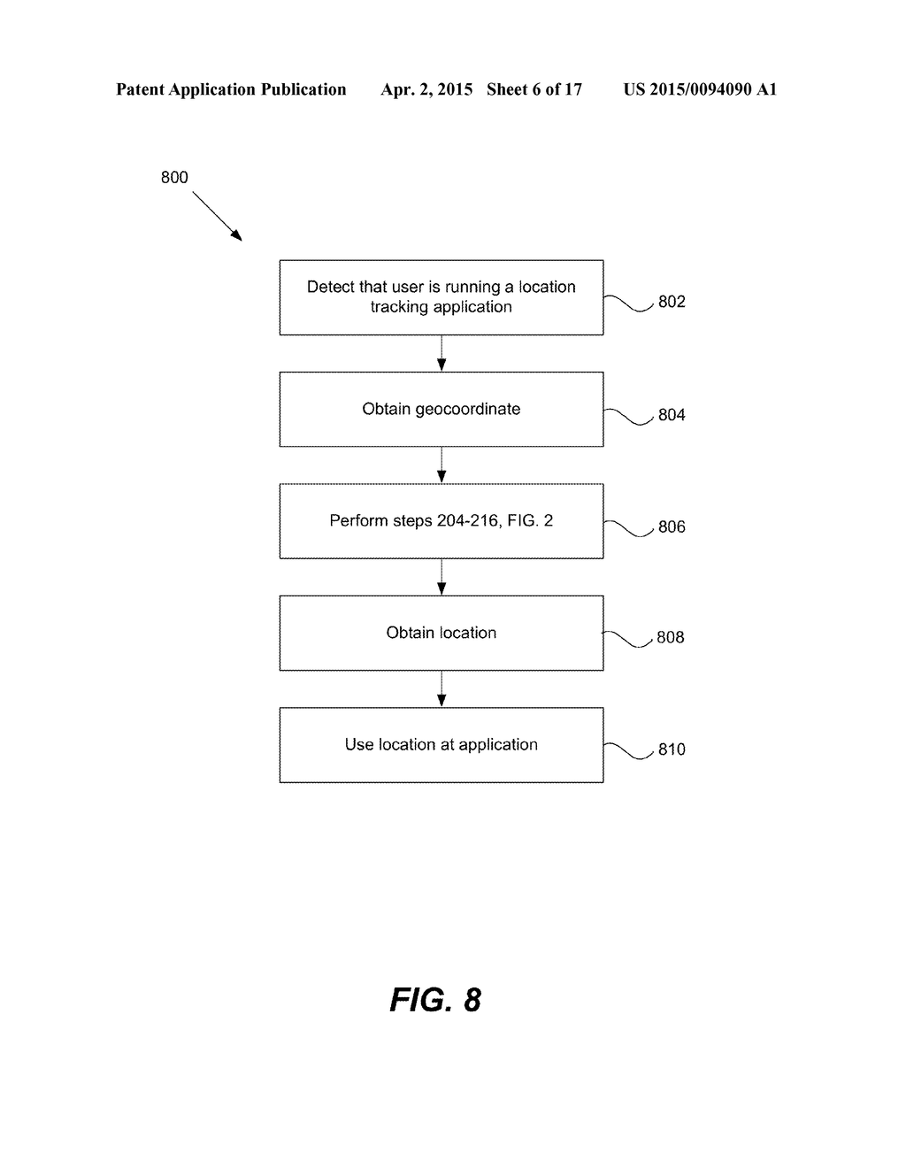 CACHING OF LOCATIONS ON A DEVICE - diagram, schematic, and image 07