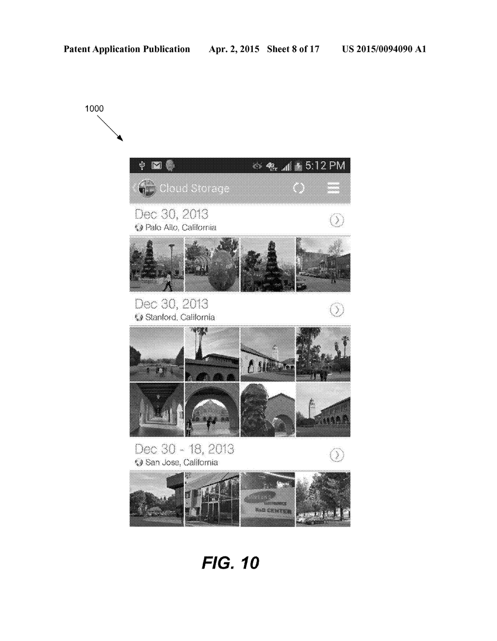 CACHING OF LOCATIONS ON A DEVICE - diagram, schematic, and image 09