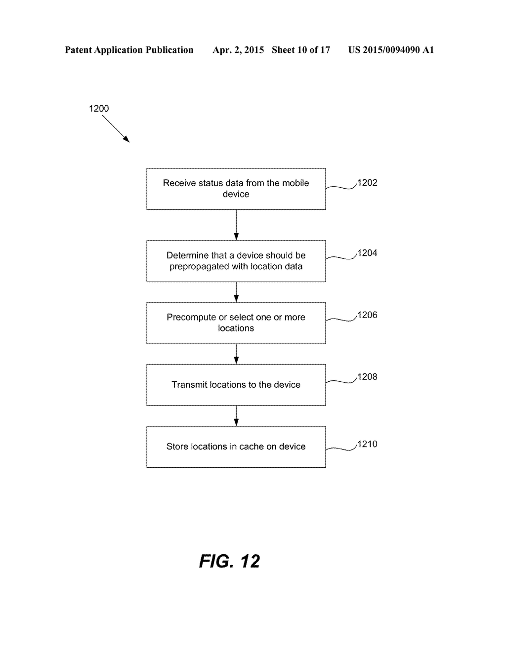 CACHING OF LOCATIONS ON A DEVICE - diagram, schematic, and image 11