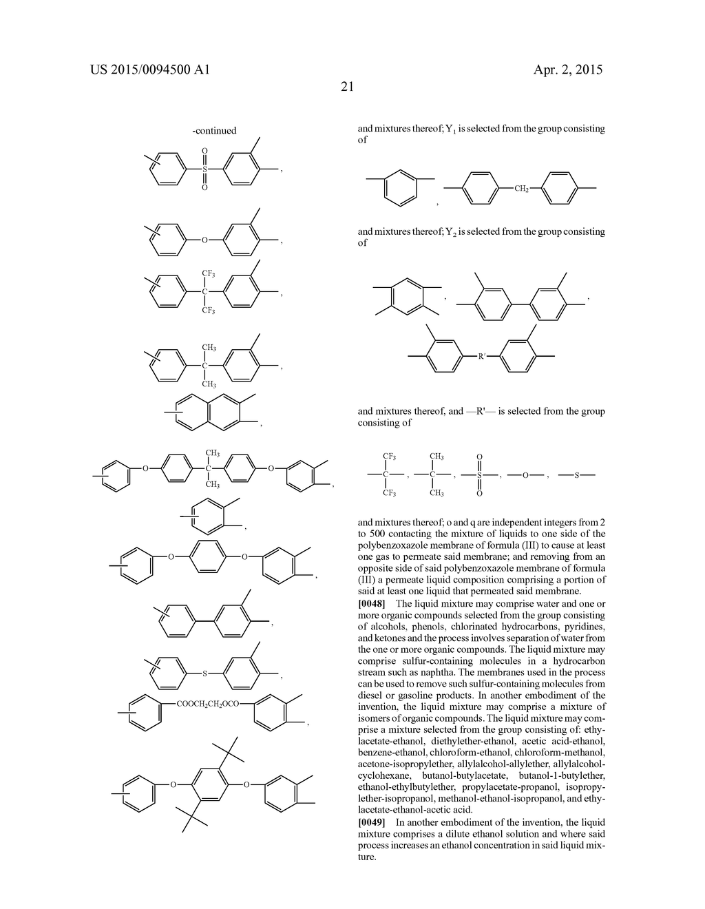 POLYBENZOXAZOLE MEMBRANES FROM SELF-CROSS-LINKABLE AROMATIC POLYIMIDE     MEMBRANES - diagram, schematic, and image 22