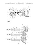 DRIVE DEVICE FOR THE LINEAR MOVEMENT OF AN INFUSION SYRINGE PISTON,     INFUSION PUMP AND METHOD FOR REPLACING AN INFUSION SYRINGE diagram and image