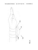 FACILITATING USER INPUT VIA ARM-MOUNTED PERIPHERAL DEVICE INTERFACING WITH     HEAD-MOUNTED DISPLAY DEVICE diagram and image