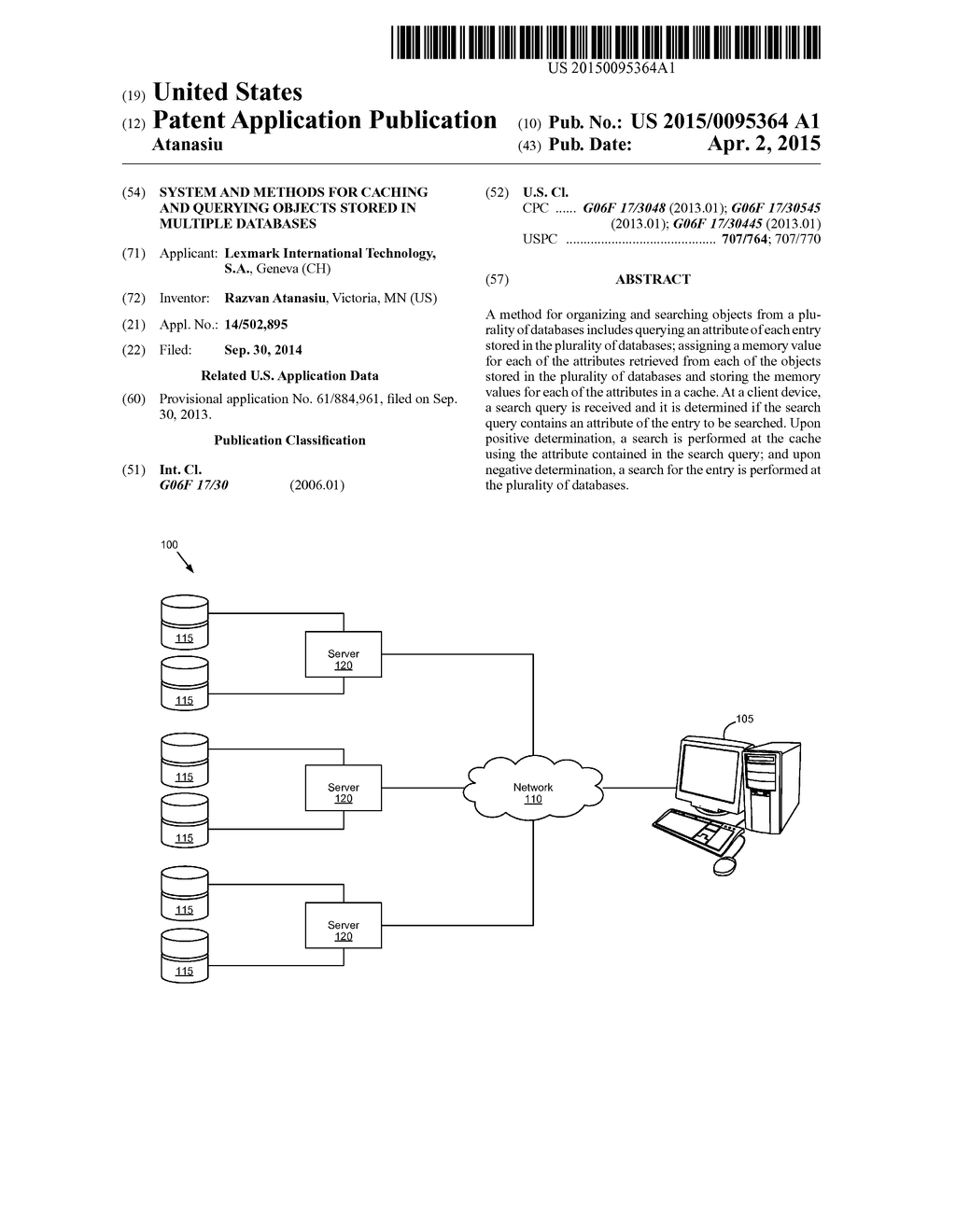 System and Methods for Caching and Querying Objects Stored in Multiple     Databases - diagram, schematic, and image 01