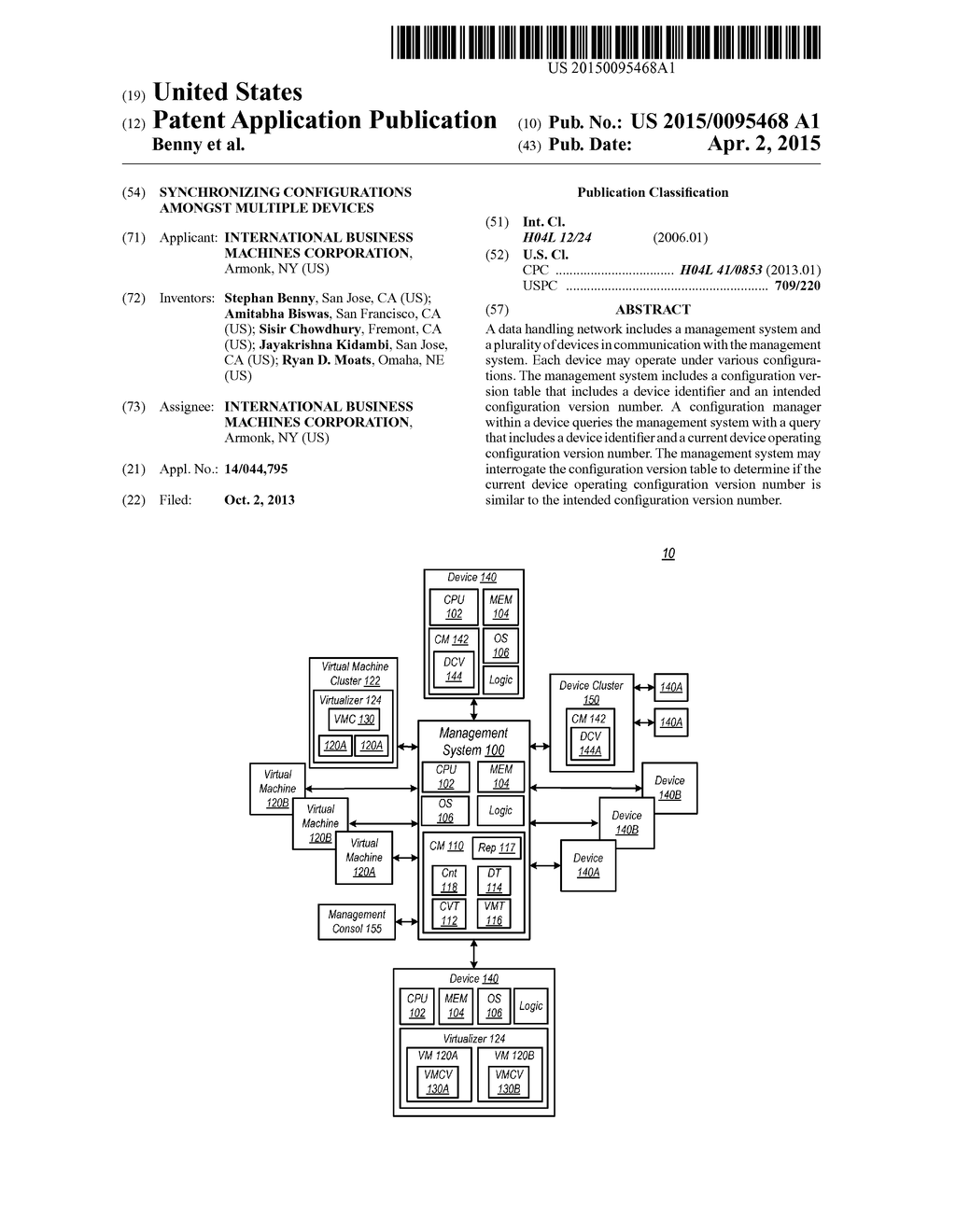 SYNCHRONIZING CONFIGURATIONS AMONGST MULTIPLE DEVICES - diagram, schematic, and image 01