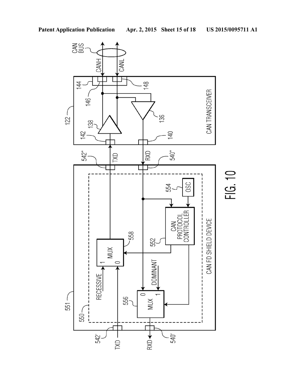 CONTROLLER AREA NETWORK (CAN) DEVICE AND METHOD FOR EMULATING CLASSIC CAN     ERROR MANAGEMENT - diagram, schematic, and image 16