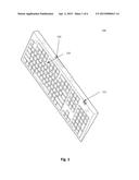 COMPUTER KEYBOARD WITH SECURE AUTHENTICATION FEATURES diagram and image