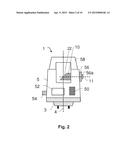 SURVEYING DEVICE HAVING A ROTATION MIRROR FOR OPTICALLY SCANNING AN     ENVIRONMENT diagram and image