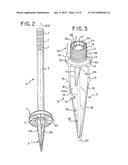 GROUND ANCHOR FOR FLEXIBLE DELINEATOR diagram and image