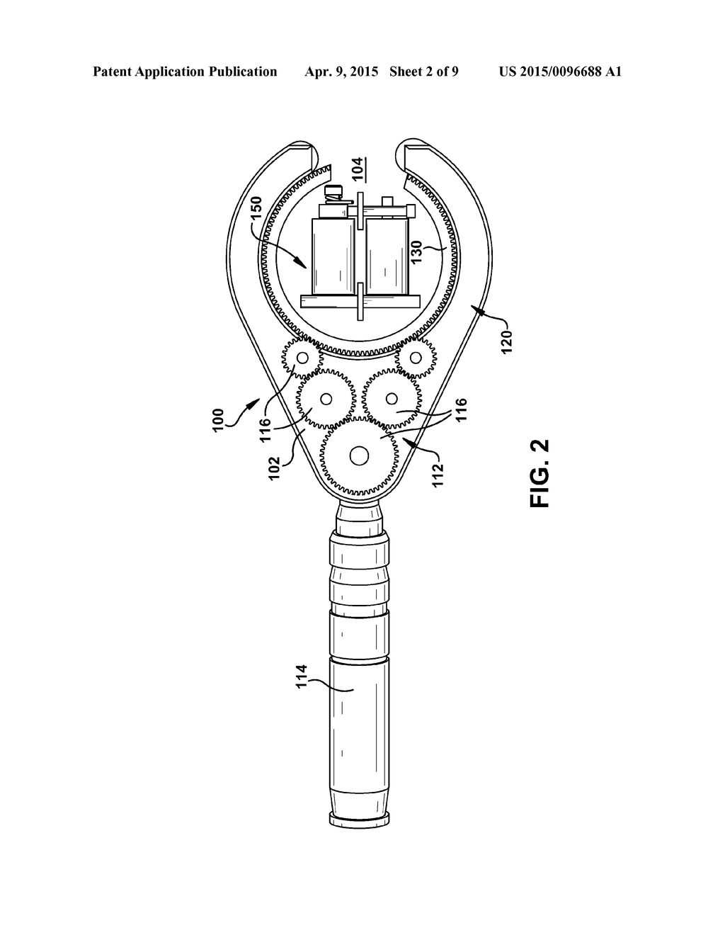 HAND-CARRIED TAPING MACHINE WITH NON-POWERED GUIDE SYSTEM - diagram, schematic, and image 03