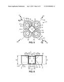 BOX AND PACK COMPRISING THE BOX BETWEEN FOUR CUPS diagram and image