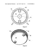 METALLIC BUNG CLOSURE WITH PROTECTIVE PLASTIC LAYER diagram and image