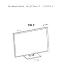 TELEVISION MONITOR COMBINATION STAND AND WALL MOUNT diagram and image