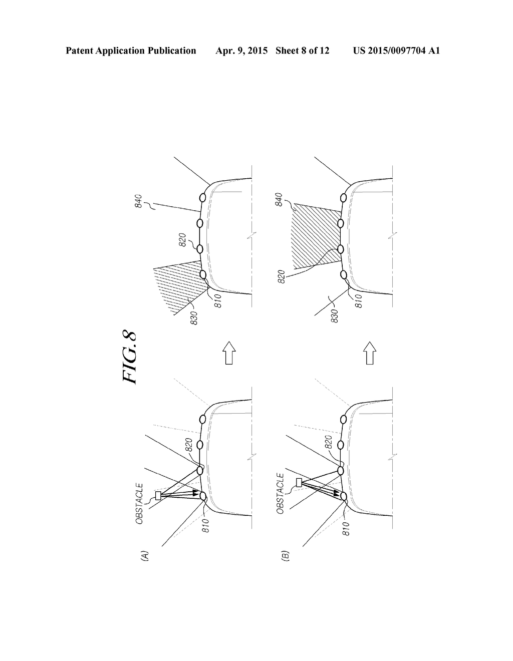 METHOD AND APPARATUS OF DETERMINING POSITION OF OBSTACLE, AND PARKING     ASSIST METHOD AND SYSTEM - diagram, schematic, and image 09