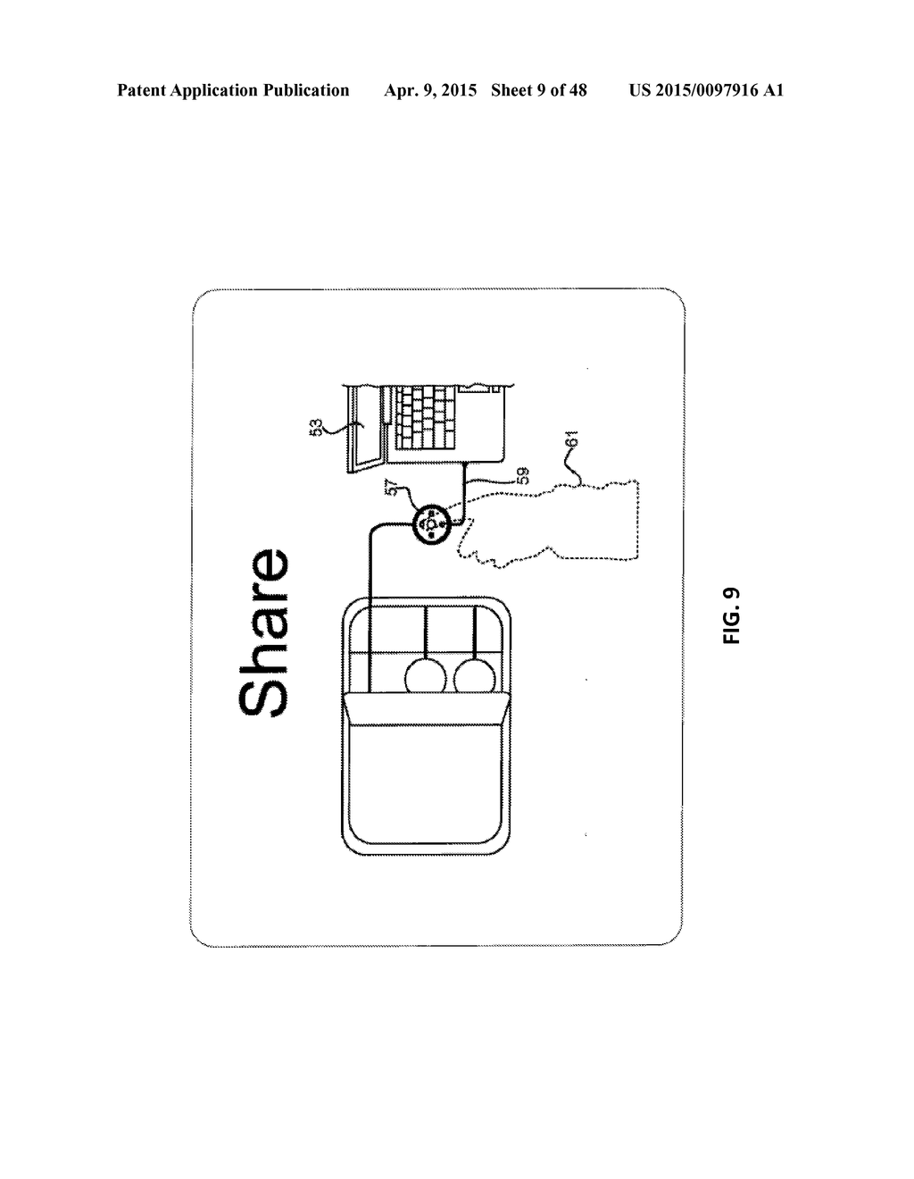 Personal Control Apparatus and Method for Sharing Information in a     Collaborative Workspace - diagram, schematic, and image 10