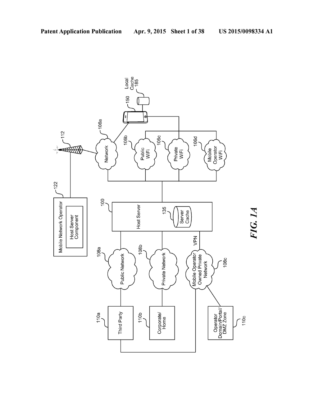 CELLULAR OR WIFI MOBILE TRAFFIC OPTIMIZATION BASED ON PUBLIC OR PRIVATE     NETWORK DESTINATION - diagram, schematic, and image 02