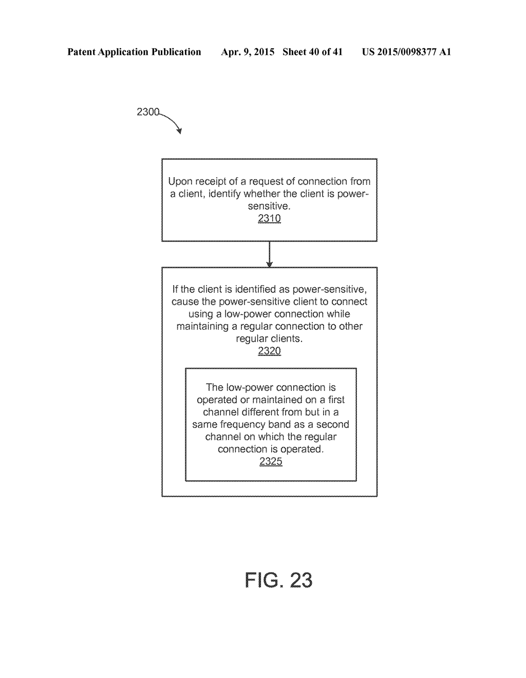 WIRELESS ROUTER OR RESIDENTIAL GATEWAY CAPABLE OF DISTINGUISHING     POWER-SENSITIVE WIRELESS SENSORS AND PROVIDING SEPARATE TREATMENT THERETO - diagram, schematic, and image 41