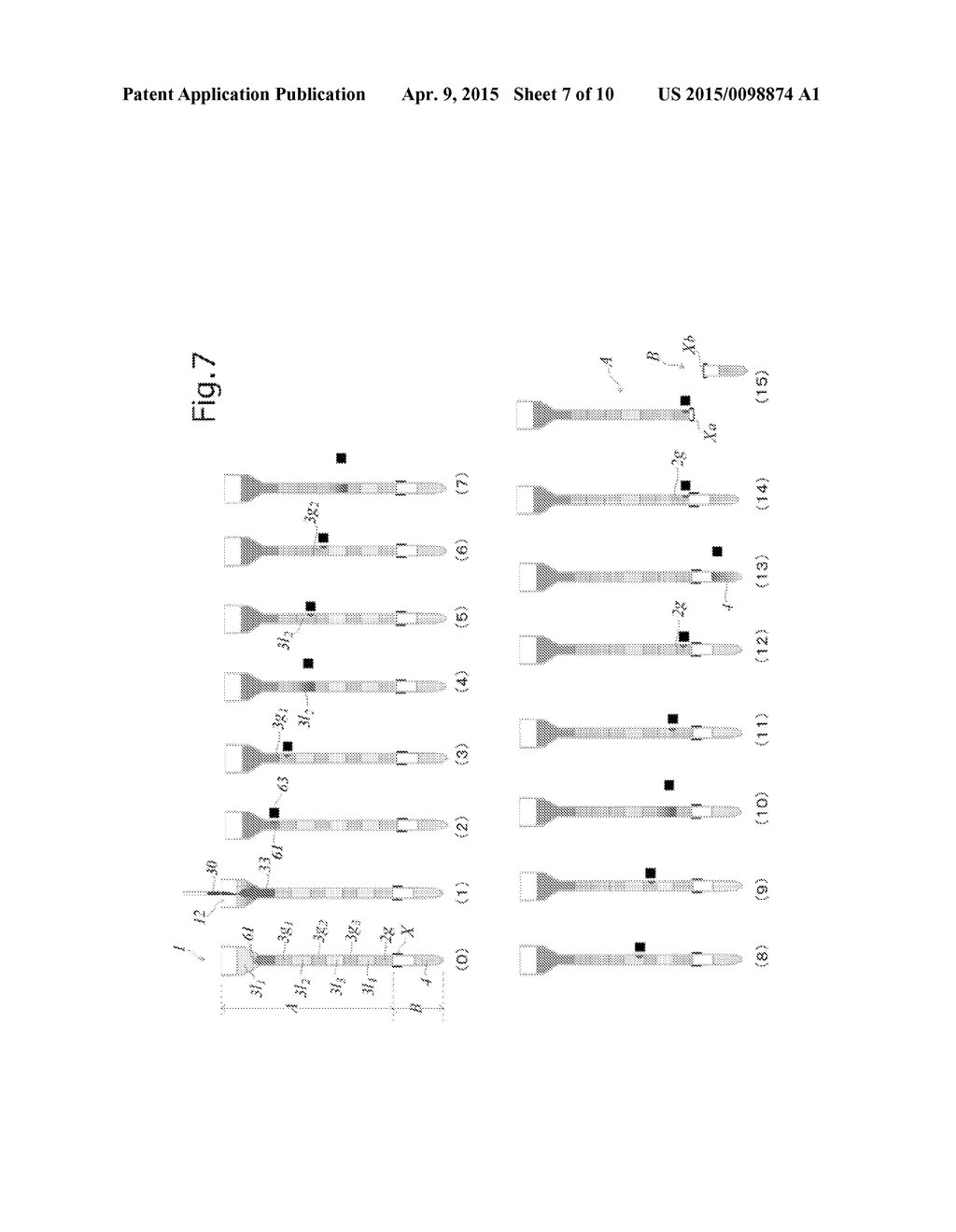 SEGMENTABLE CONTAINER AND METHOD OF SEGMENTING SUBSTANCE CONTAINED IN     CONTAINER - diagram, schematic, and image 08