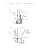 Blow molding machine with blow molding piston with obliquely arranged     connecting lines diagram and image