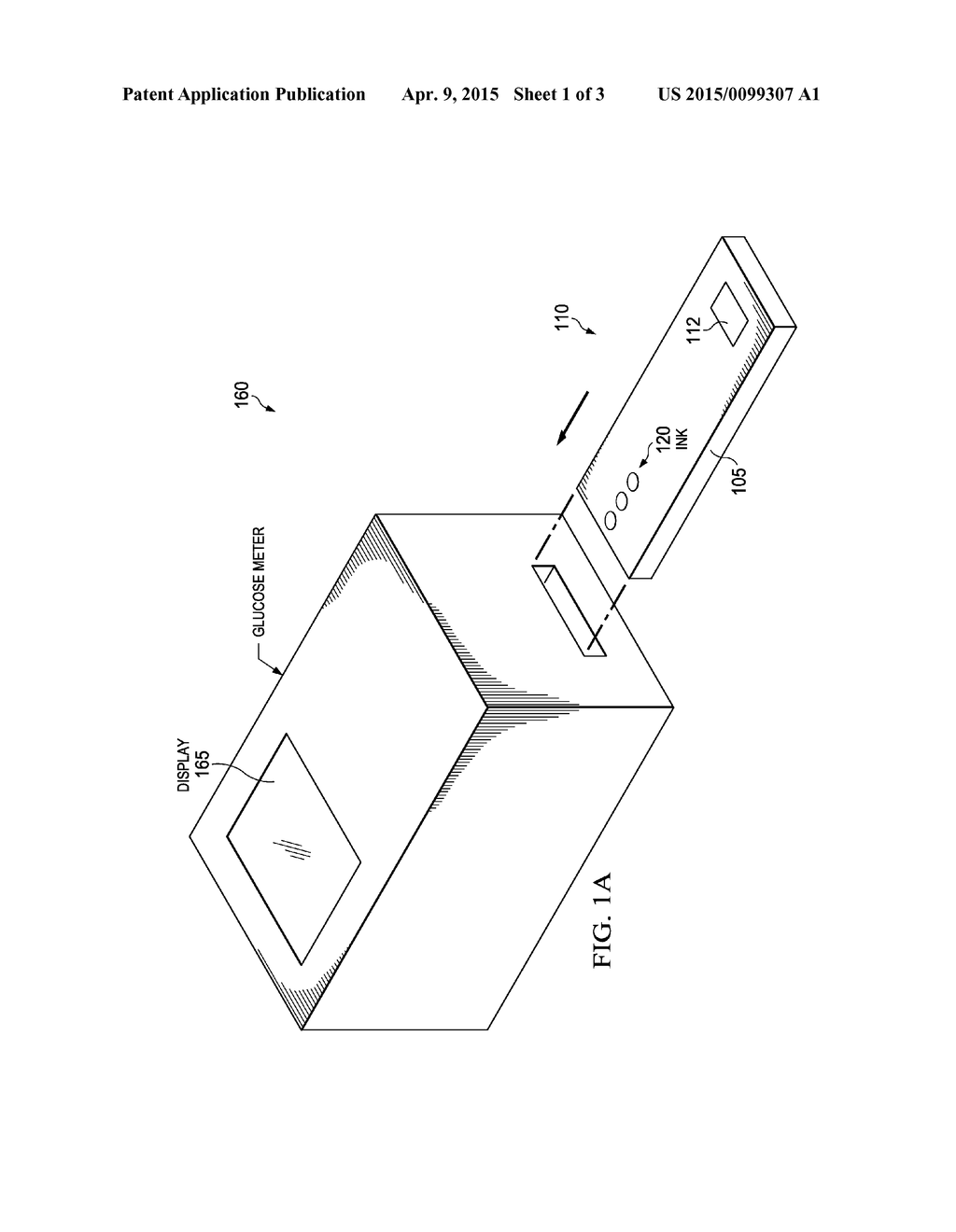 GLUCOSE TEST STRIP AUTHENTICATION USING INK - diagram, schematic, and image 02