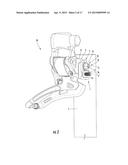 DEVICE FOR STOPPING THE LATERAL DISPLACEMENT OF A BICYCLE CHAIN diagram and image