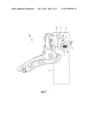 DEVICE FOR STOPPING THE LATERAL DISPLACEMENT OF A BICYCLE CHAIN diagram and image