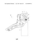 DEVICE FOR STOPPING THE LATERAL DISPLACEMENT OF A BICYCLE CHAIN diagram and image