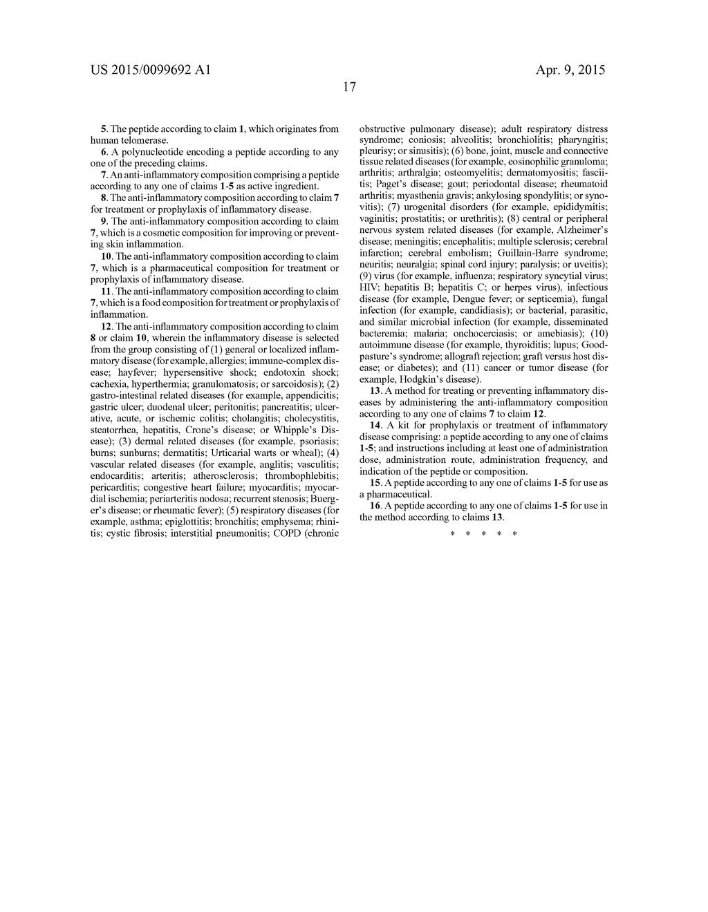 Anti-Inflammatory Peptides and Composition Comprising the Same - diagram, schematic, and image 29