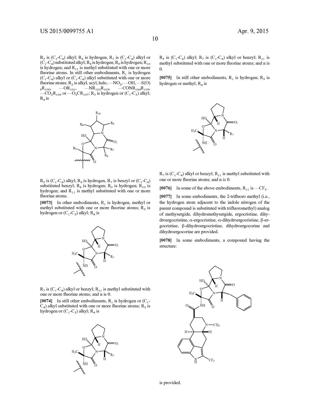 NOVEL FLUOROERGOLINE ANALOGS - diagram, schematic, and image 15